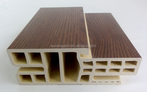 Chính <span class=keywords><strong>Doorframe</strong></span> Gỗ Nhựa Thiết Kế Cửa Gỗ Pvc Hồ Sơ Mô Hình - Product Image 3