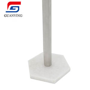 Porte-serviettes en papier et porte-rouleau de papier toilette en acier inoxydable et marbre moderne avec support vertical sur le comptoir - Product Image 6