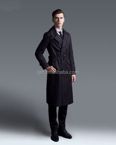 <span class=keywords><strong>Trench</strong></span> Coat Lungo <span class=keywords><strong>Marrone</strong></span> Sottile da <span class=keywords><strong>Uomo</strong></span> Personalizzabile con Logo in Materiali RPET, Produzione OEM FAMA con Piccolo MOQ - Product Image 2