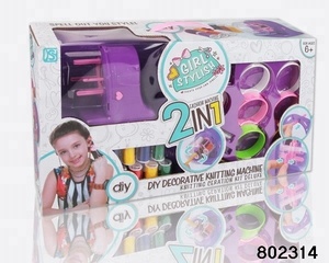 Nuevo diseño 2 en 1 diy decorativo máquina de tejer chica de peluche de juguete para los niños - Product Image 3