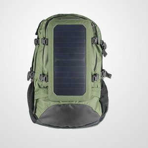 Zaino con Pannello Solare da 7 Watt, Borsa con Pannello Solare e Batteria da 10000mAh per Ricaricare Smartphone e Tablet - Product Image 1