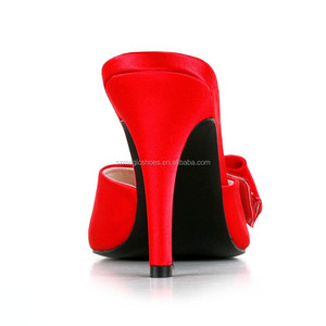 rosso elegante ciabatte tacco - Product Image 2