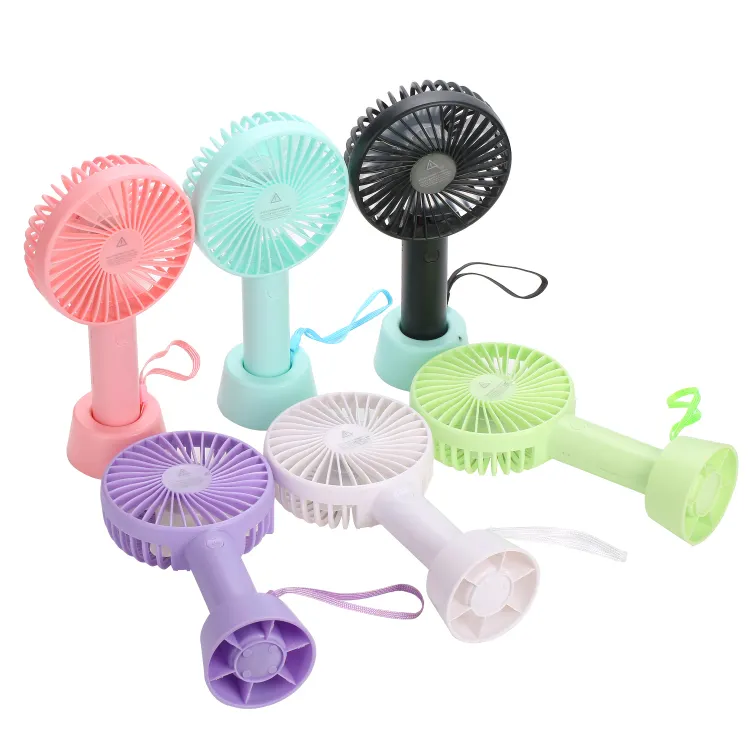 Portable rechargeable hand fan in hot summer