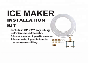 <span class=keywords><strong>Kit</strong></span> d'<span class=keywords><strong>installation</strong></span> pour machine à glaçons et humidificateur avec vanne à selle auto-perforante de 1/4 de pouce et 25 pieds, par Choice Hose and Tubing, tube poly - Product Image 5