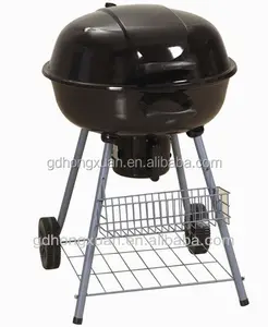 18" bbq apple style charcoal grill trolly kettle charcoal grill