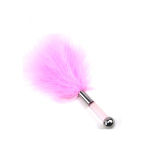 大人の大人のおもちゃBDSMいたずらボンデージフェザーティックラー、アクリルハンドル付き - Product Image 3