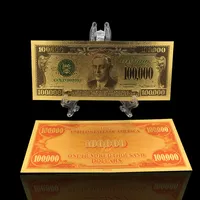 Цветная банкнота в США $100000, искусственные деньги, Билл, драгоценный подарок для игр