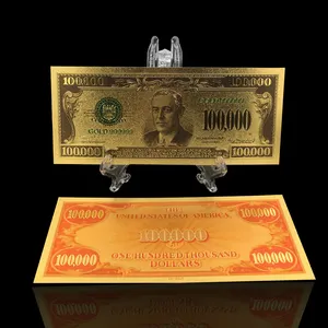 थोक 100000 पैसों-रंगीन संयुक्त राज्य अमेरिका के लिए अमरीकी डालर 100000 डॉलर नोट नकली पैसे बिल कीमती उपहार खेल खेल