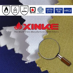 Xinke Protectora EN/NFPA tela de lona de algodón a prueba de fuego