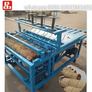 automatic grassmat rice straw mat recycling making knitting machine