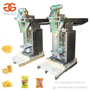 Disetujui CE Camilan Kecil Pisang Pisang Pisang Crissps Peralatan Kemasan Kentang Goreng Mesin Pembungkus Keripik Kentang Popcorn