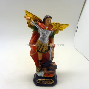 Polyresin Saint Michael De Aartsengel Standbeeld Doden De Demon