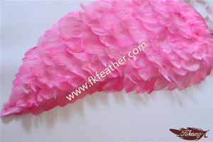 Fuentes del Partido de Ducha de Color <span class=keywords><strong>Rosa</strong></span> Alas de Ángel de Plumas de <span class=keywords><strong>Pato</strong></span> Al Por Mayor - Product Image 6