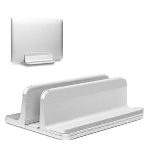 2026 supporto per Laptop verticale amazon di tendenza per <span class=keywords><strong>Macbook</strong></span> <span class=keywords><strong>Air</strong></span> <span class=keywords><strong>Pro</strong></span> 13 15 supporto per Desktop in alluminio con Dock regolabile per superficie - Product Image 2