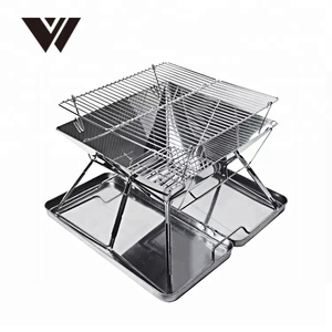 S.S.S.S. Pliant Portatif de Charbon de Bois De Barbecue Pour La Cuisson En Plein Air Camping Randonnée Pique-Nique - Product Image 5