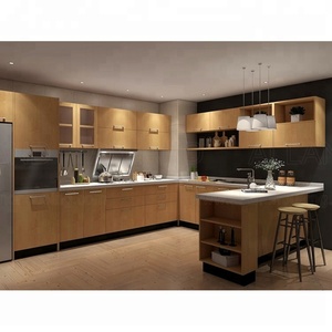 Simple conception MDF garde-manger armoires mélamine armoires de cuisine mise en page - Product Image 1