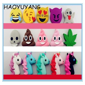 Chistes Imagen Powerbanks Banco de la Energía 2600 mah Barato Unicornio de Dibujos Animados Lindo Emoji Emoji Caca - Product Image 6