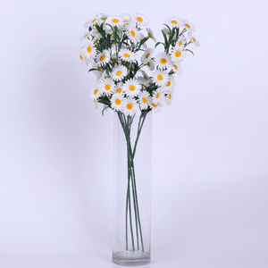 カスタマイズシルク造花卸売 20本入りシングルブランチ ホワイト造花デイジー ワイルドフラワー - Product Image 2