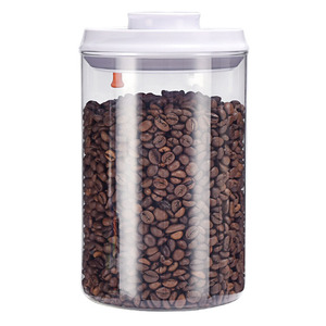 ANKOU Air Tight And Water Tight Transparent Kitchen Food Storage Containers Vacuum Seal Canister Coffee Bottle