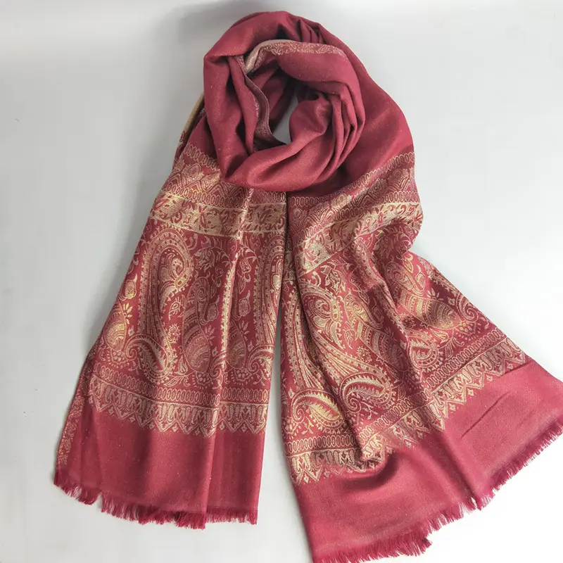 Lady scarf 2024 and shawl grace national wind pashmina golden silk