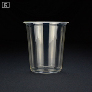 Riiqi U32-B ชามพลาสติกแบบใช้แล้วทิ้งขนาด32ออนซ์960มล. ภาชนะบรรจุอาหารกล่องใส่สลัดขนาดเส้นผ่านศูนย์กลาง121มม. พิมพ์ลายตามสั่ง - Product Image 1