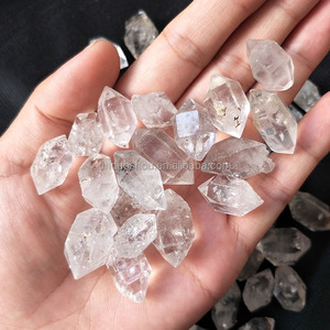 Di massima Raw Naturale Sparkly Doppio Terminato Herkimer Diamonds Bacchetta di Cristallo Di Quarzo Punti Per La Vendita - Product Image 5