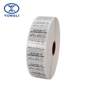 Rollo de vinilo personalizado con impresión de funciones transparentes, pegatina con <span class=keywords><strong>fondo</strong></span> <span class=keywords><strong>transparente</strong></span> y texto en negro - Product Image 1