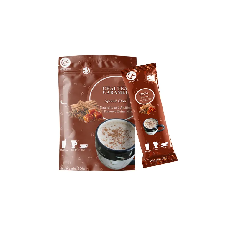 Lifeworth caramel flavor instant chai soluble tea