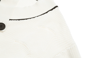 Maglione Casual Sexy con scollo a V da <span class=keywords><strong>donna</strong></span> semplice maglieria a maniche lunghe e <span class=keywords><strong>Cardigan</strong></span> con un bottone - Product Image 6