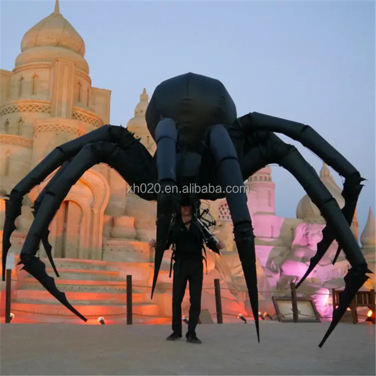 China Advertising giant outdoor inflatable spider halloween decoration for sale