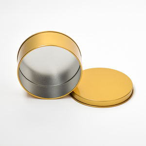 กล่องดีบุกสำหรับเทศกาลบรรจุภัณฑ์กาแฟลูกกวาดสีทองกล่องของขวัญสำหรับคุกกี้ทำจากโลหะเคลือบดีบุกที่ทนทาน - Product Image 5