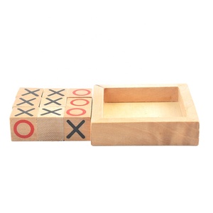 Mini gioco da tavolo in legno set di scacchi <span class=keywords><strong>tic</strong></span> tac <span class=keywords><strong>toe</strong></span> - Product Image 5