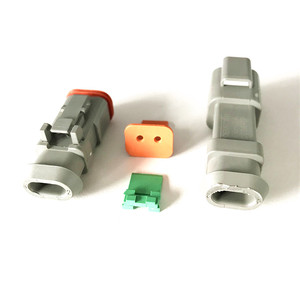 Deutsch DT Series หด Boot เชื่อมต่อ 2Pin Auto Connector <span class=keywords><strong>DT04</strong></span>-<span class=keywords><strong>2P</strong></span>-<span class=keywords><strong>CE09</strong></span> - Product Image 3