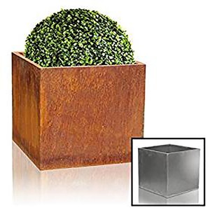 Tùy Chỉnh Đẹp Nghệ Thuật Trồng Corten Thép Lớn Lên Vườn Ngoài Trời Trồng Chậu Hoa Lớn - Product Image 6