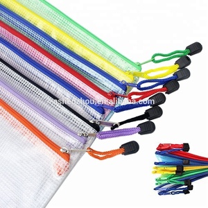 โฟลเดอร์แฟ้มพลาสติกใสแบบกำหนดเองขนาด A4 PVC Mesh กระเป๋าเอกสารพร้อมซิปสำนักงานเครื่องสำอางอุปกรณ์อุปกรณ์อุปกรณ์เดินทาง - Product Image 4