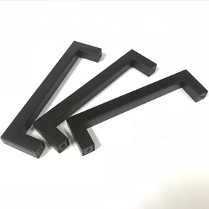 亚光黑色整理 12 * 12毫米方形 T 形厨柜橱柜拉手 - Product Image 1
