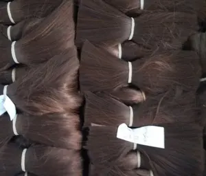 1千克 60厘米批发假发无缝收到高温纱线未经处理的头发长直材料梁 crotchet 辫子