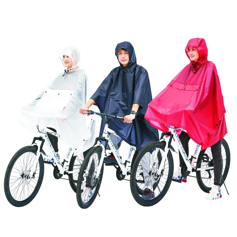100% TPU Raincoat/ Rain Poncho QA-6133 for Bike Cycling & Riding