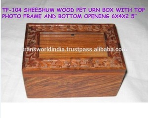 2024 Venta directa de la India Urna de cremación de mascotas de madera de alta calidad Venta caliente Urna conmemorativa para perros - Product Image 2