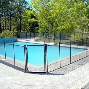 Fabrik Preis Abnehmbare Aluminium Pole PVC Mesh Schwimmen Pool Sicherheit Zaun Für Inground Pools