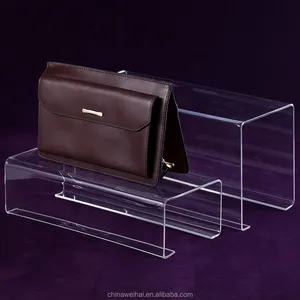 La pantalla de acrílico transparente Rack para bolsos