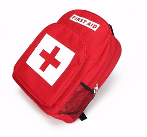 Ransel merah untuk kit pertolongan pertama, perawatan darurat atau mendaki Backpacking berkemah perjalanan mobil dan bersepeda - Product Image 5