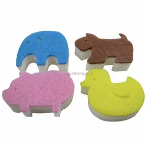 Hot Sale Chinese Supplier Cheap Animal Shape Sponge For Dish Wash