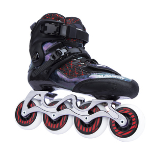 PAPAISON Professional <strong>Carbon</strong> Fiber Shell Outdoor Speed Skates Freestyle Inline Skates with ABEC-9 <strong>Bearings</strong> - Product Image 2