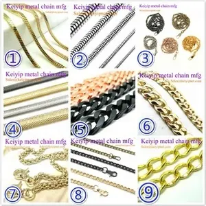 Bag Accessories Metal Chain High Quality Silver Twist Chain For Wallets Bag Accessories Metal Chain