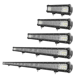 Auto Lighting System 12" 15" 22" 42" Inch Bottom Bracket Barra Led Quad 4 Rows 4X4 Car Led Light Bar For Truck