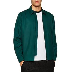 Chaqueta harrington clásica personalizada para hombre, chaqueta con cremallera, OEM, clásica, novedad