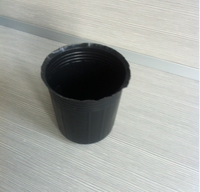 Pots de semis de style campagnard en gros, pots de plantation en plastique souple noir, grandes et petites tailles de doublures pour fleurs et plantes