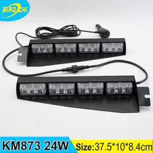 24 Wát an toàn đường bộ visor đèn cảnh báo dễ dàng gắn kết nhấp nháy led amber đèn cảnh báo cho cảnh sát/fire xe tải - Product Image 6