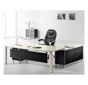 Office Work Desk Crafted From High Quality Partical Board Commercial Office Desk
